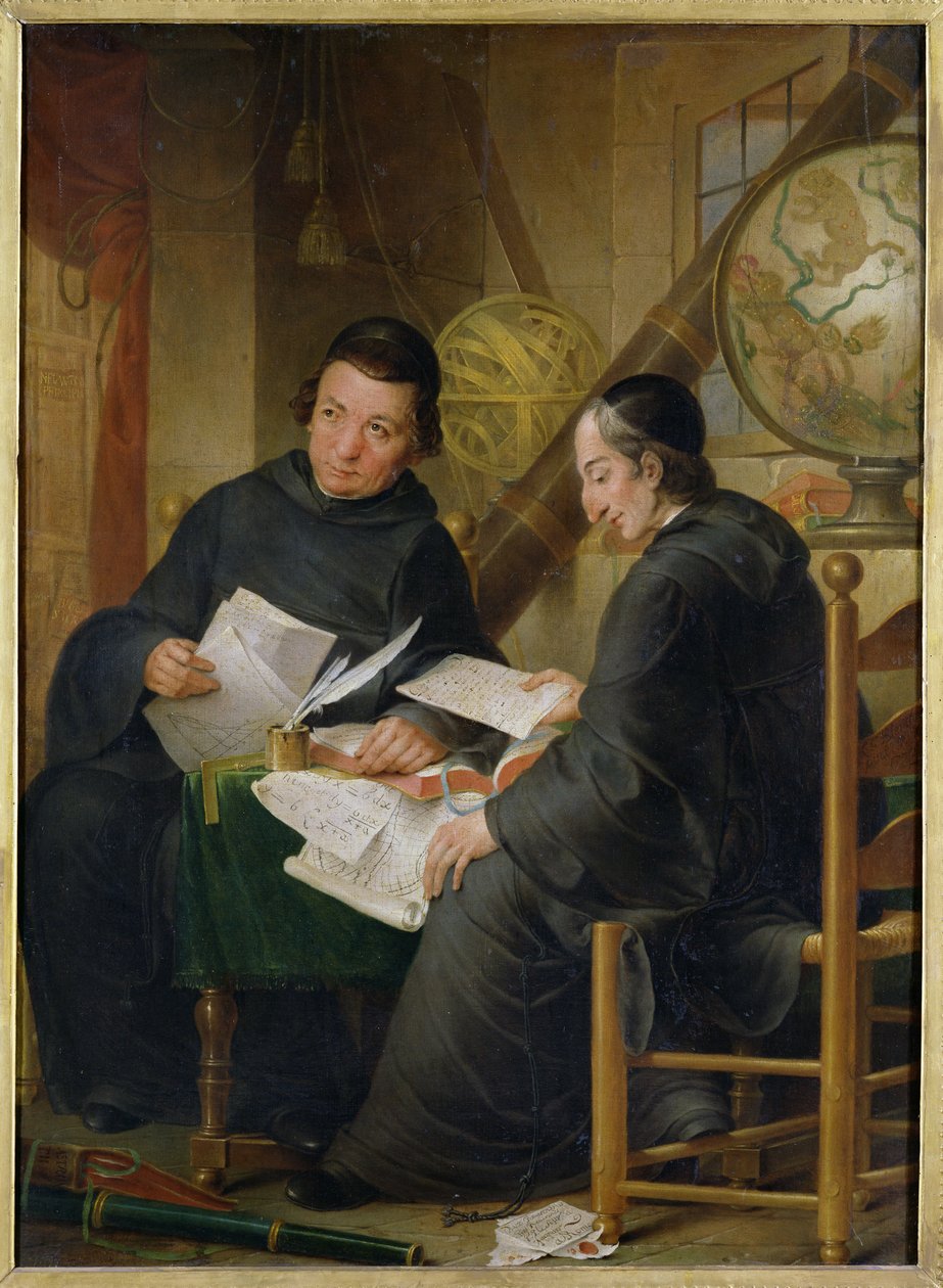 P.P. Leseur a Francois Jacquier (1711-88) v Římě, 1772 od Louis Gabriel Blanchet