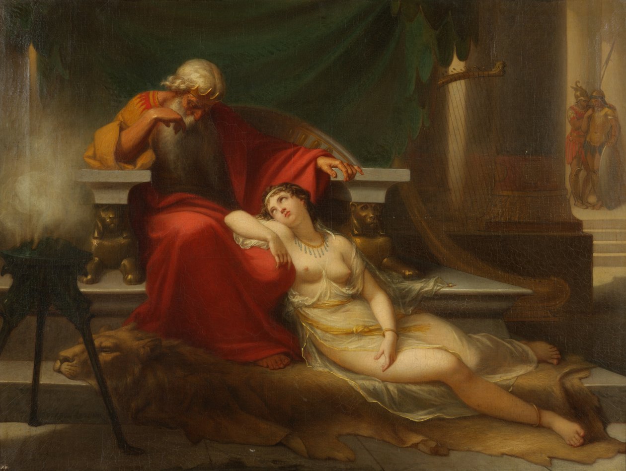 David a Abisaig, kolem roku 1865 od Louis Gabriel Leblanc