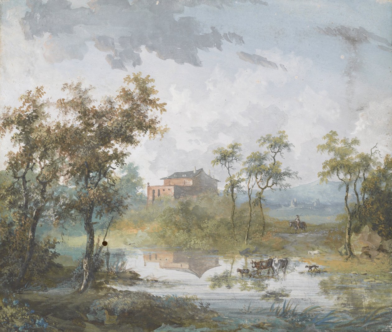 Rustic River Ford od Louis Gabriel Moreau