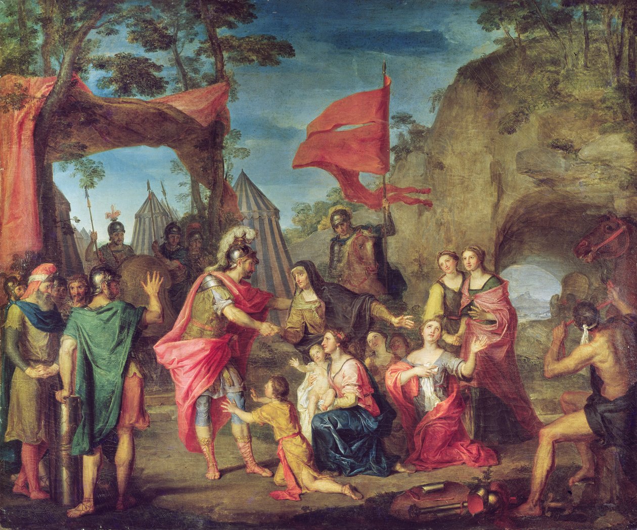 Coriolanus ve Volsciánském táboře, 1747 od Louis Galloche