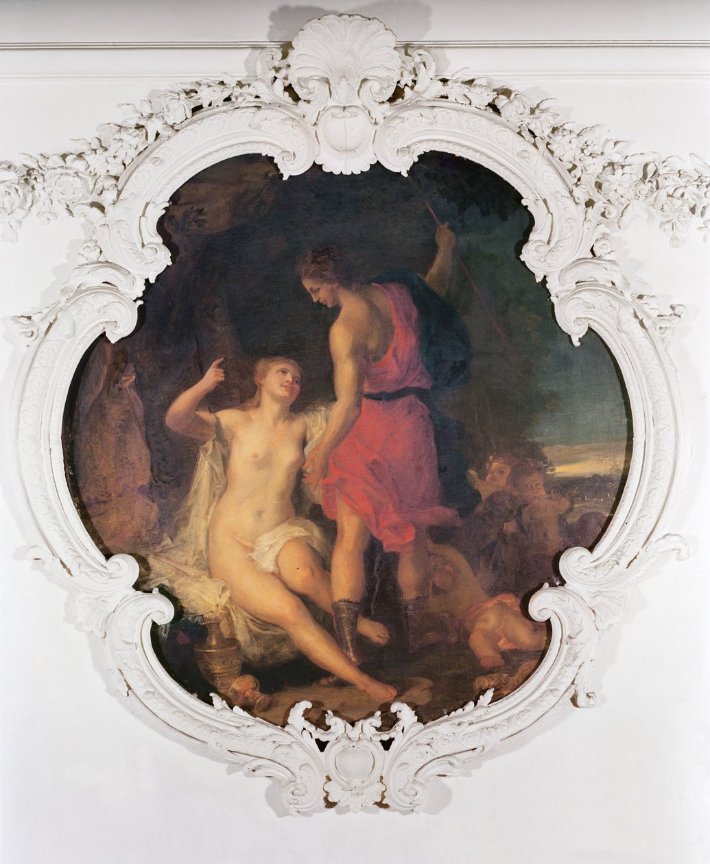 Venuše a Adonis ze Salle de Conseil od Louis Galloche