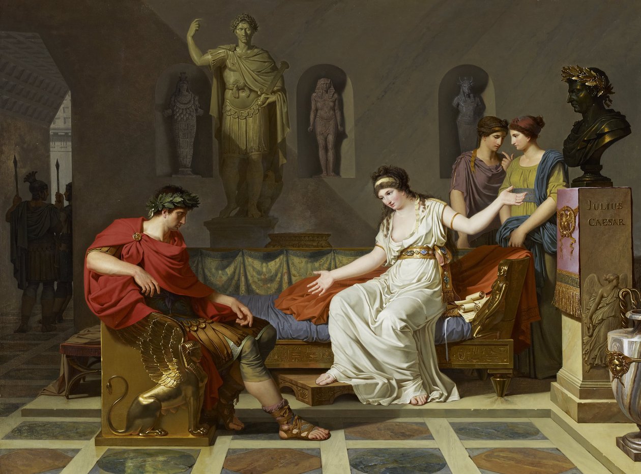 Kleopatra a Octavian od Louis Gauffier