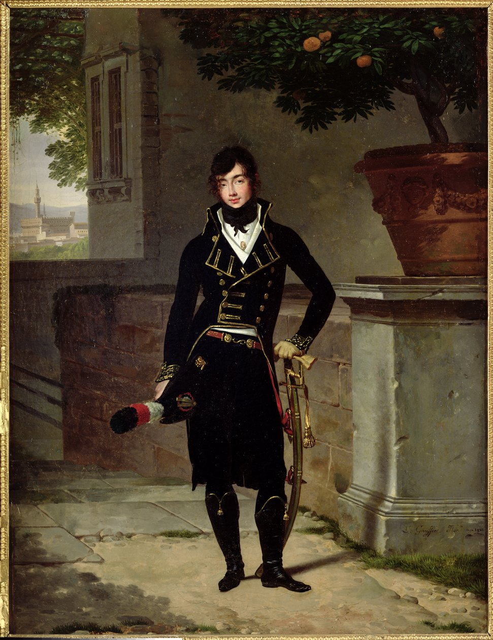 Portrét důstojníka Cisalpinské republiky, 1801 od Louis Gauffier