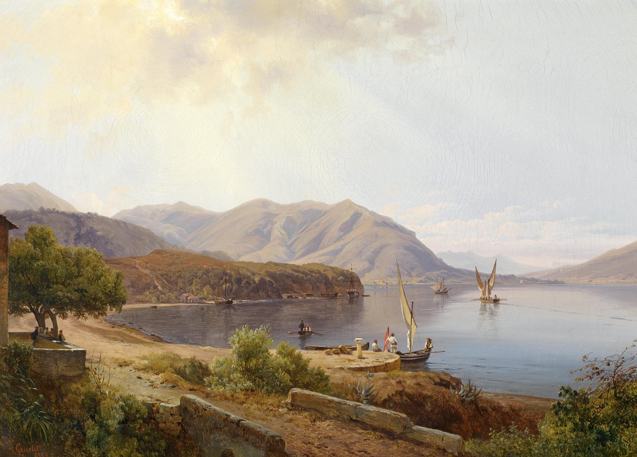 Motiv v San Felice am Gardasee od Louis Gurlitt