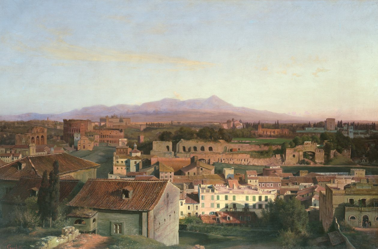 Pohled z Říma, 1845 od Louis Gurlitt