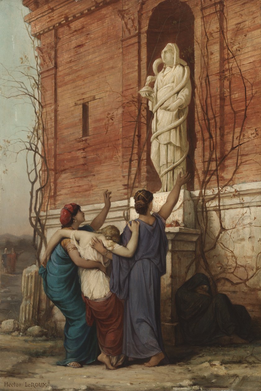 Vzývání bohyně Hygieia, 1862 od Louis Hector Leroux