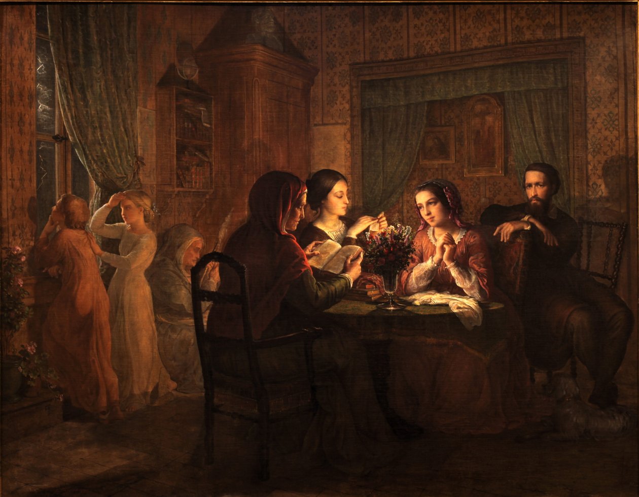 Báseň duše - otcovská střecha od Louis Janmot