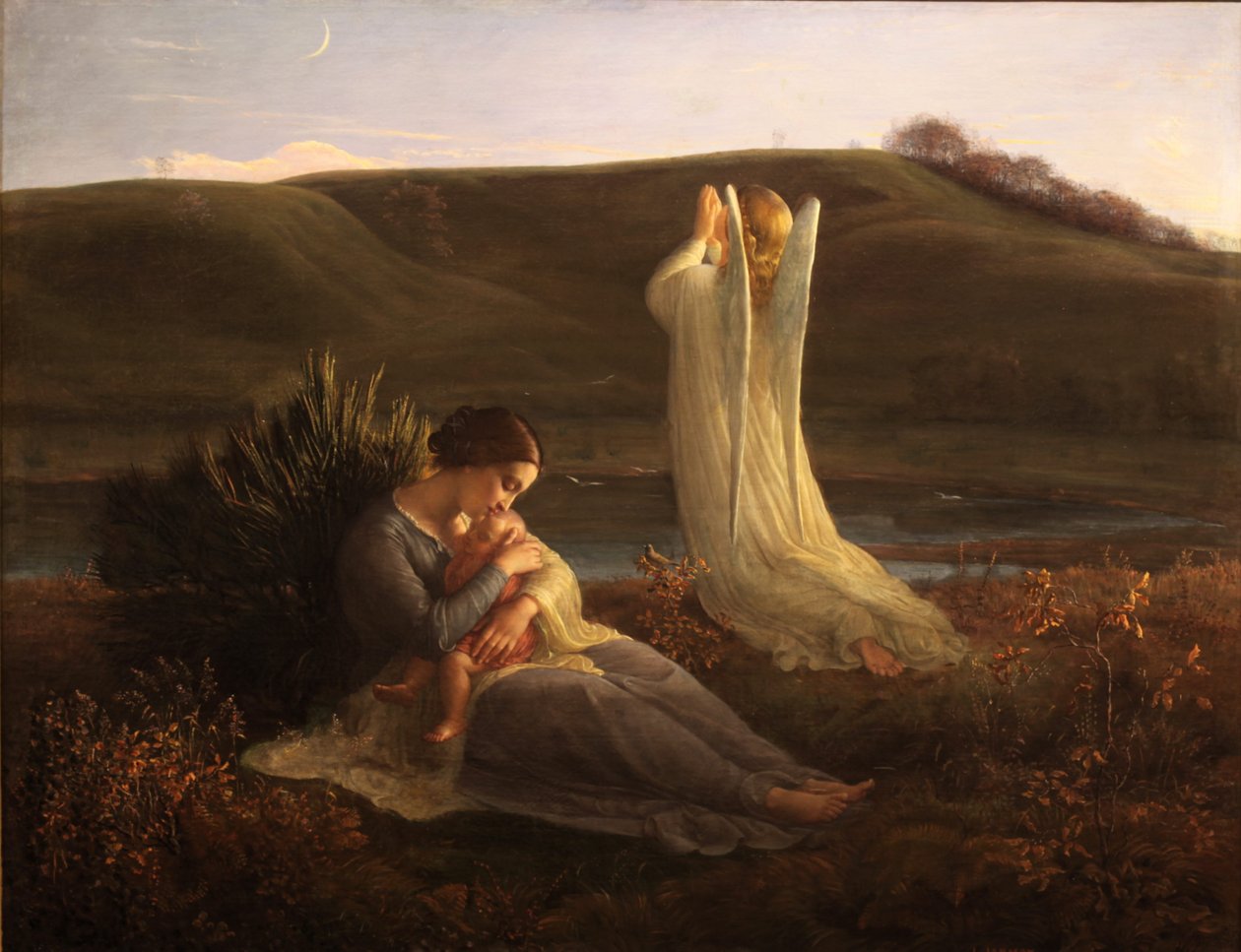 Báseň duše - Anděl a matka od Louis Janmot