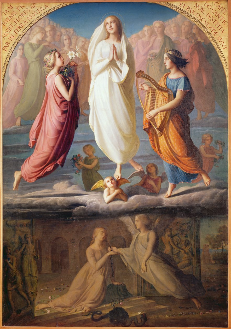 Nanebevzetí Panny Marie, 1844 od Louis Janmot