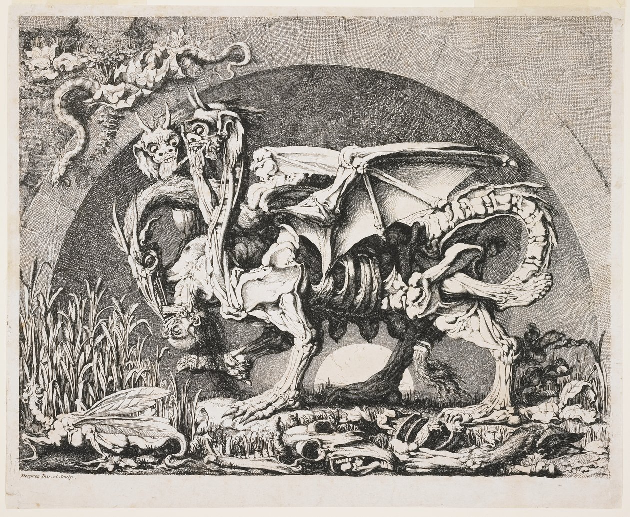Chimera, c. 1778-1780 od Louis Jean Desprez