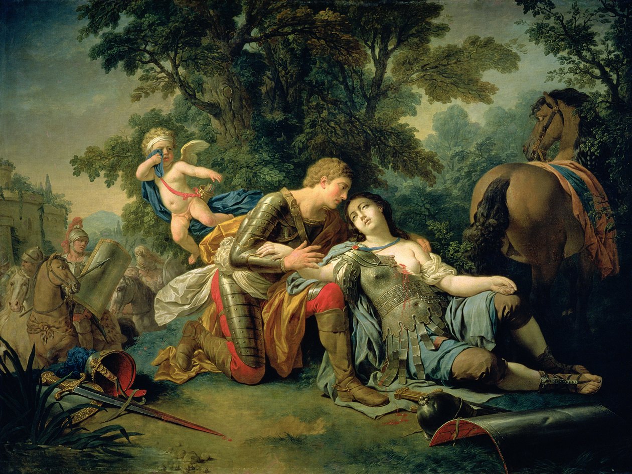 Tancred a Clorinda, 1761 od Louis Jean François Lagrenée