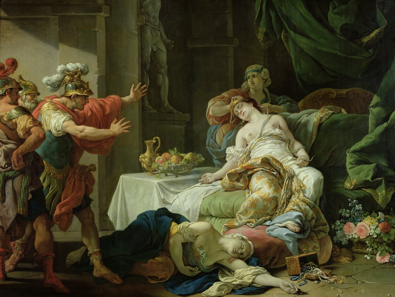 Kleopatřina smrt, 1755 od Louis Jean François Lagrenée