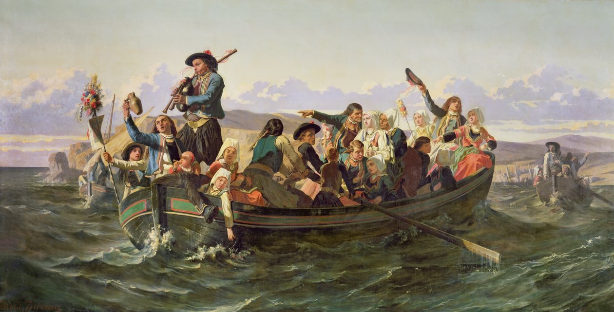 Návrat z Pardonu v Sainte-Anne-la-Palud od Louis Jean Noel Duveau