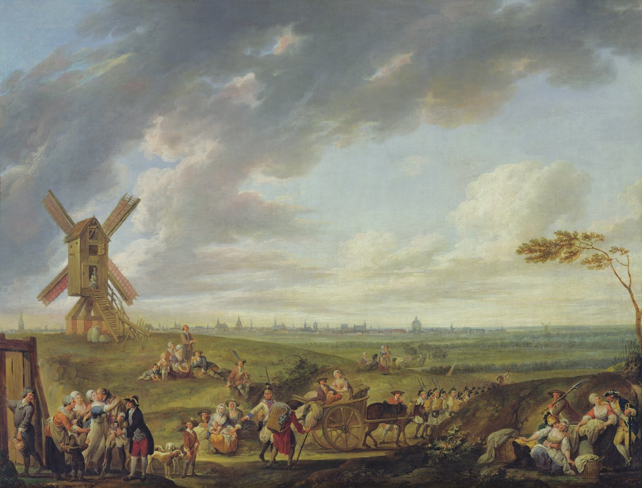 Přijetí vojáka vracejícího se domů, 1774 od Francois Louis Joseph Watteau