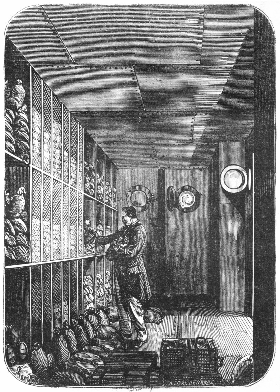 Trezory ve Francouzské bance v Paříži, 1897 od Louis Joseph Amedee Daudenarde