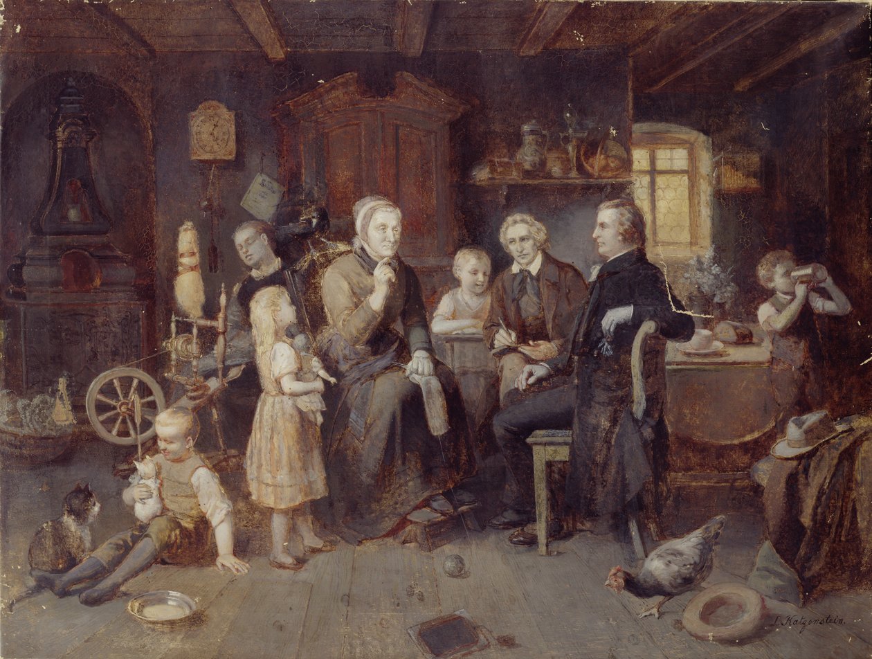 Bratři Grimmové v pohádce Ladys, c. 1894 od Louis Katzenstein