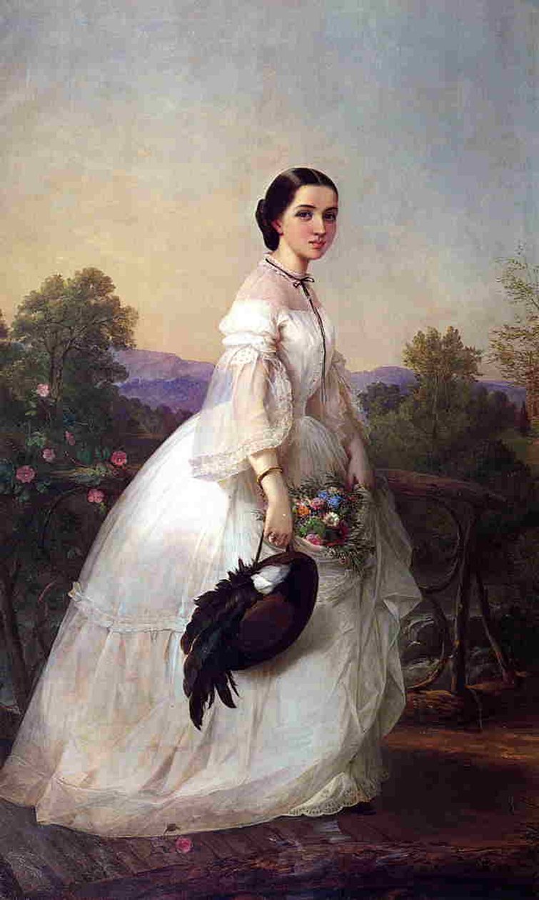 Švédská zpěvačka Jenny Lindová, kolem roku 1852 od Louis Lang