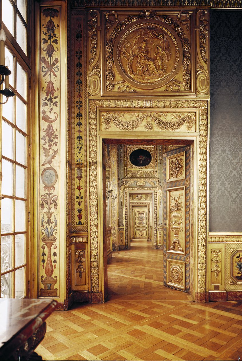 Pohled na enfiládu, 1650-58 od Louis Le Vau
