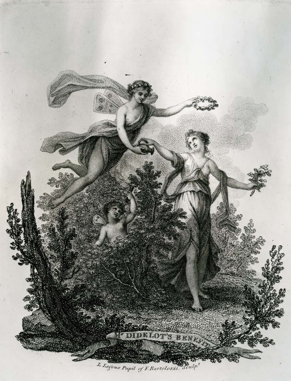 Návrh na průkazku na dávky, cca 1789-1804 od Louis Legoux