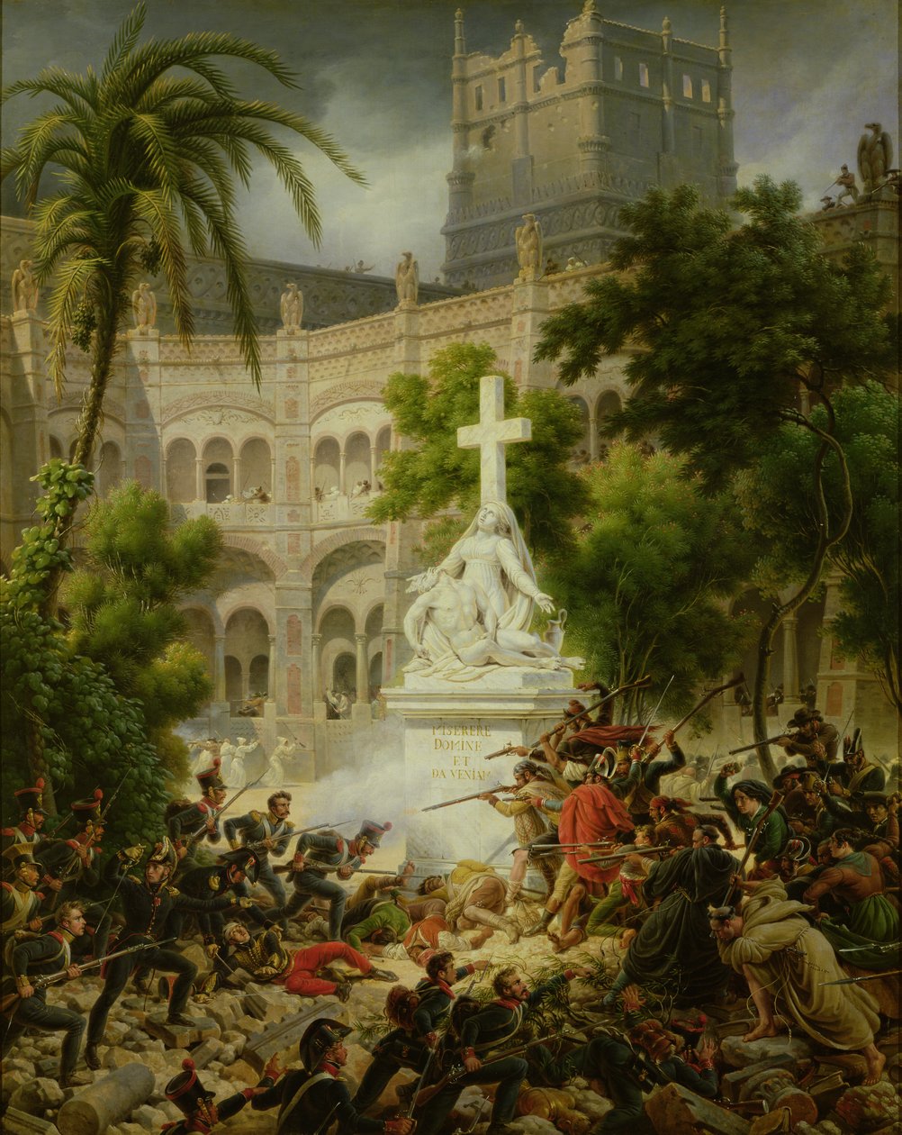 Útok na klášter San Engracio v Zaragoze, 8. února 1809, 1827 od Louis Lejeune