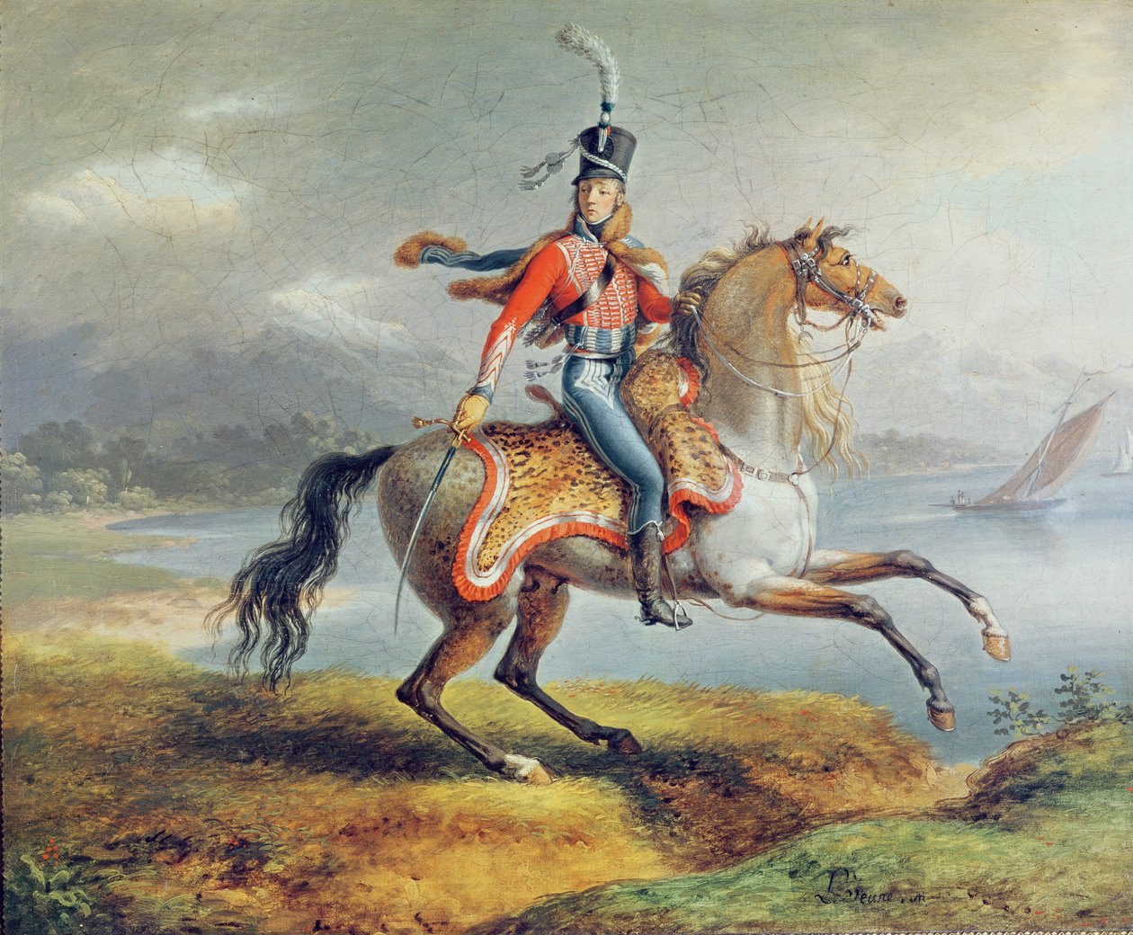 Jezdecký autoportrét, 1806-08 od Louis Lejeune