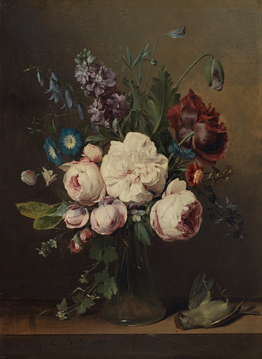 Váza s květinami od Louis Leopold Boilly