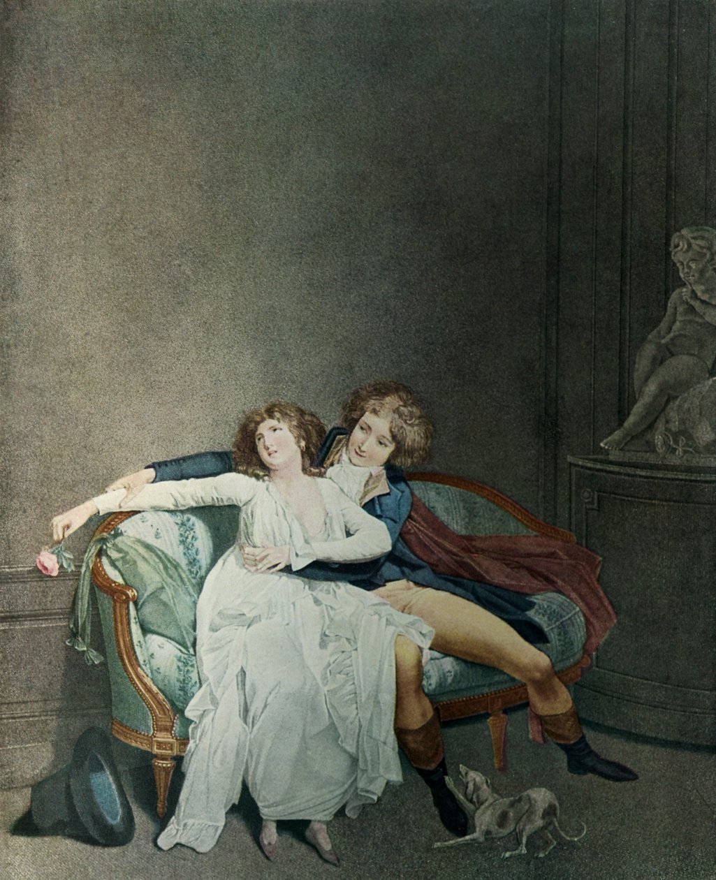 Spor růže od Louis Leopold Boilly