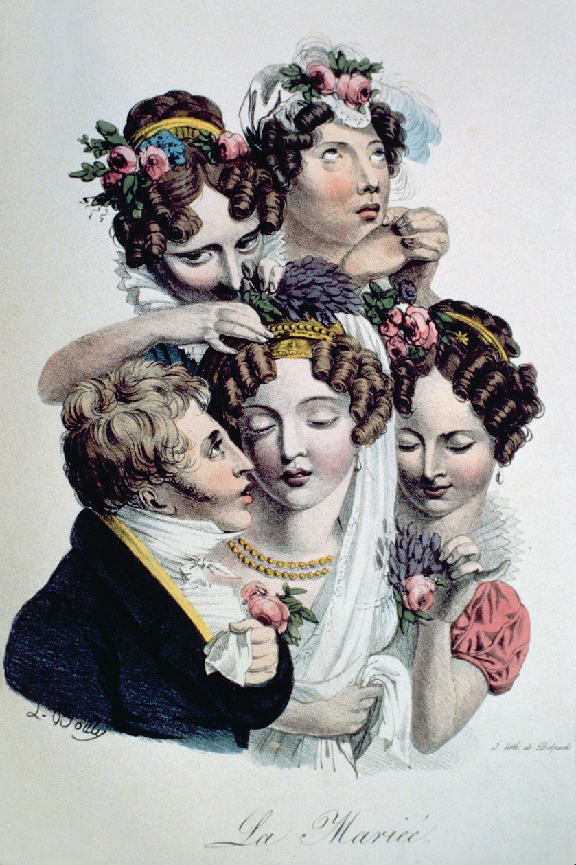 Nevěsta, kolem roku 1820 od Louis Leopold Boilly