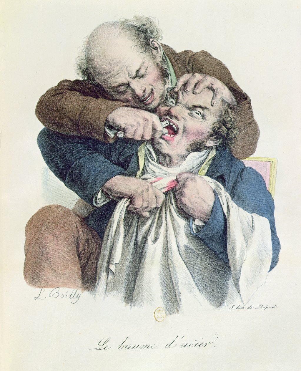Ocelový balzám, vyrytý Francoisem Seraphinem Delpechem (1778-1825) kolem roku 1826 od Louis Leopold Boilly