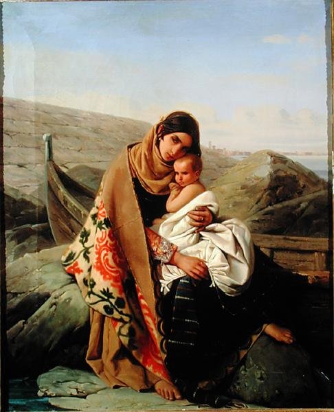 Šťastná matka, 1834 od Louis Leopold Robert
