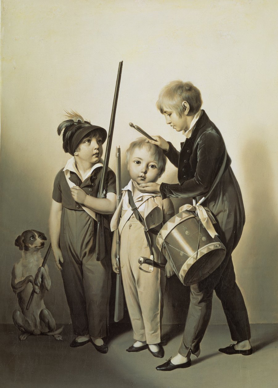 Moji malí vojáci, 1809 od Louis Leopold Boilly
