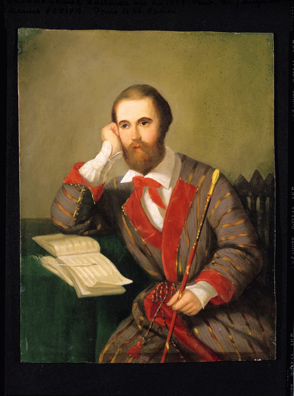Portrét muže, pravděpodobně Charles Gounod (1818-93) (olej na kartě) od Louis Leopold Boilly