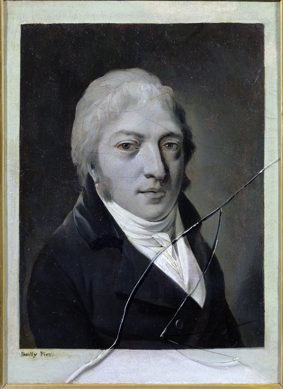 Autoportrét s rozbitým sklem od Louis Leopold Boilly