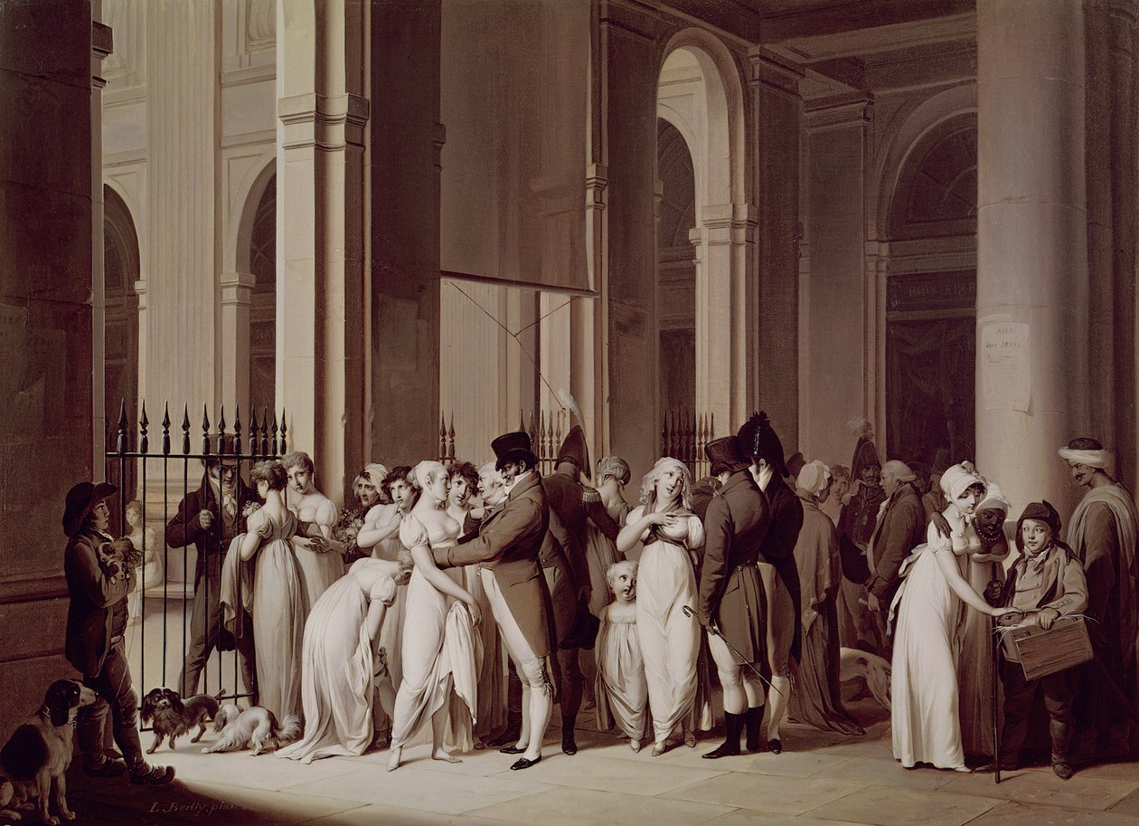 Galerie Palais Royal, Paříž, 1809 od Louis Leopold Boilly