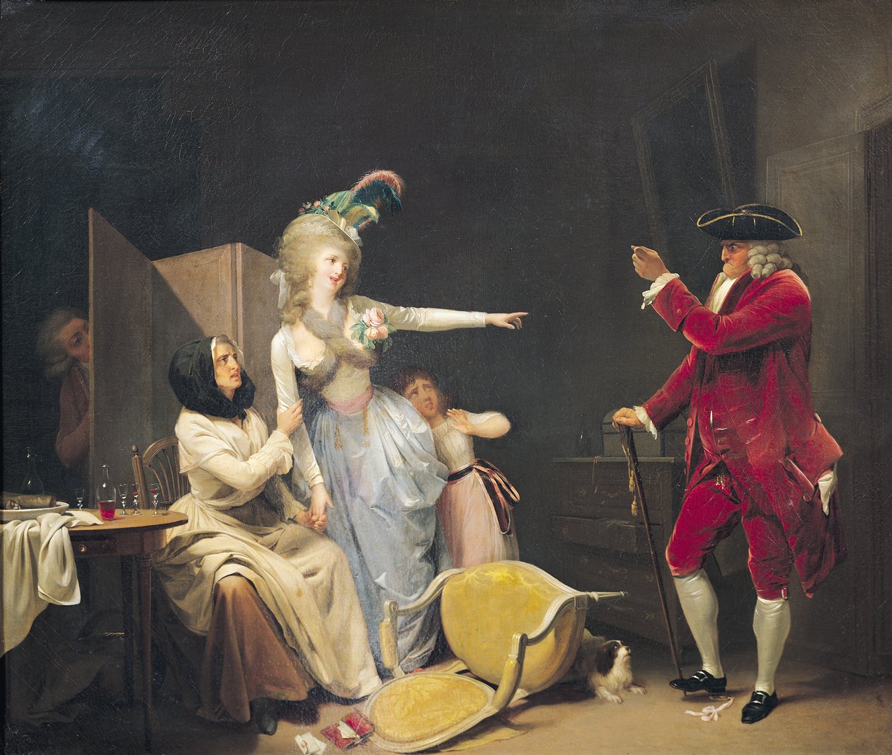 Žárlivý starý muž, 1791 od Louis Leopold Boilly