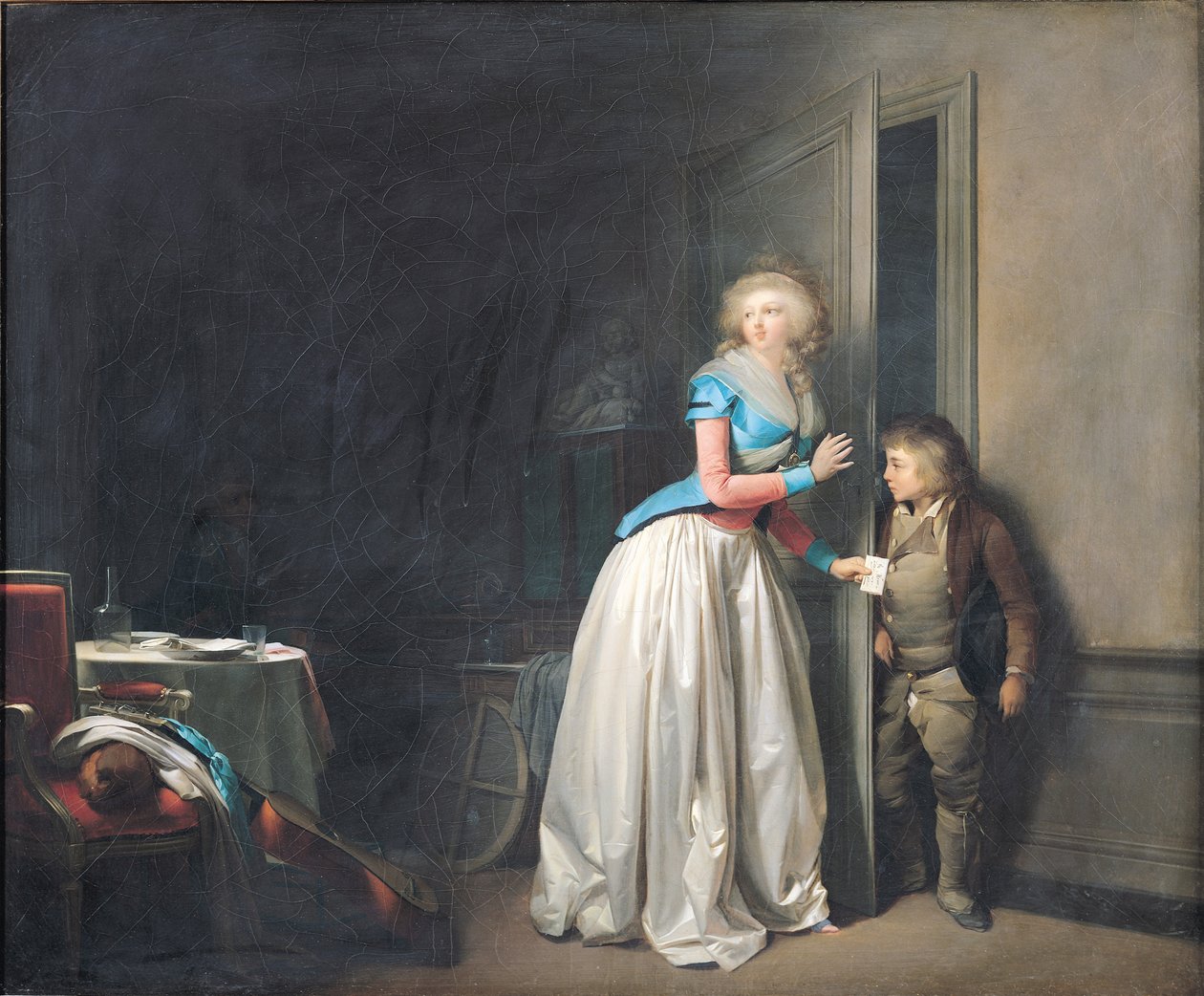 Návštěva přijata, 1789 od Louis Leopold Boilly