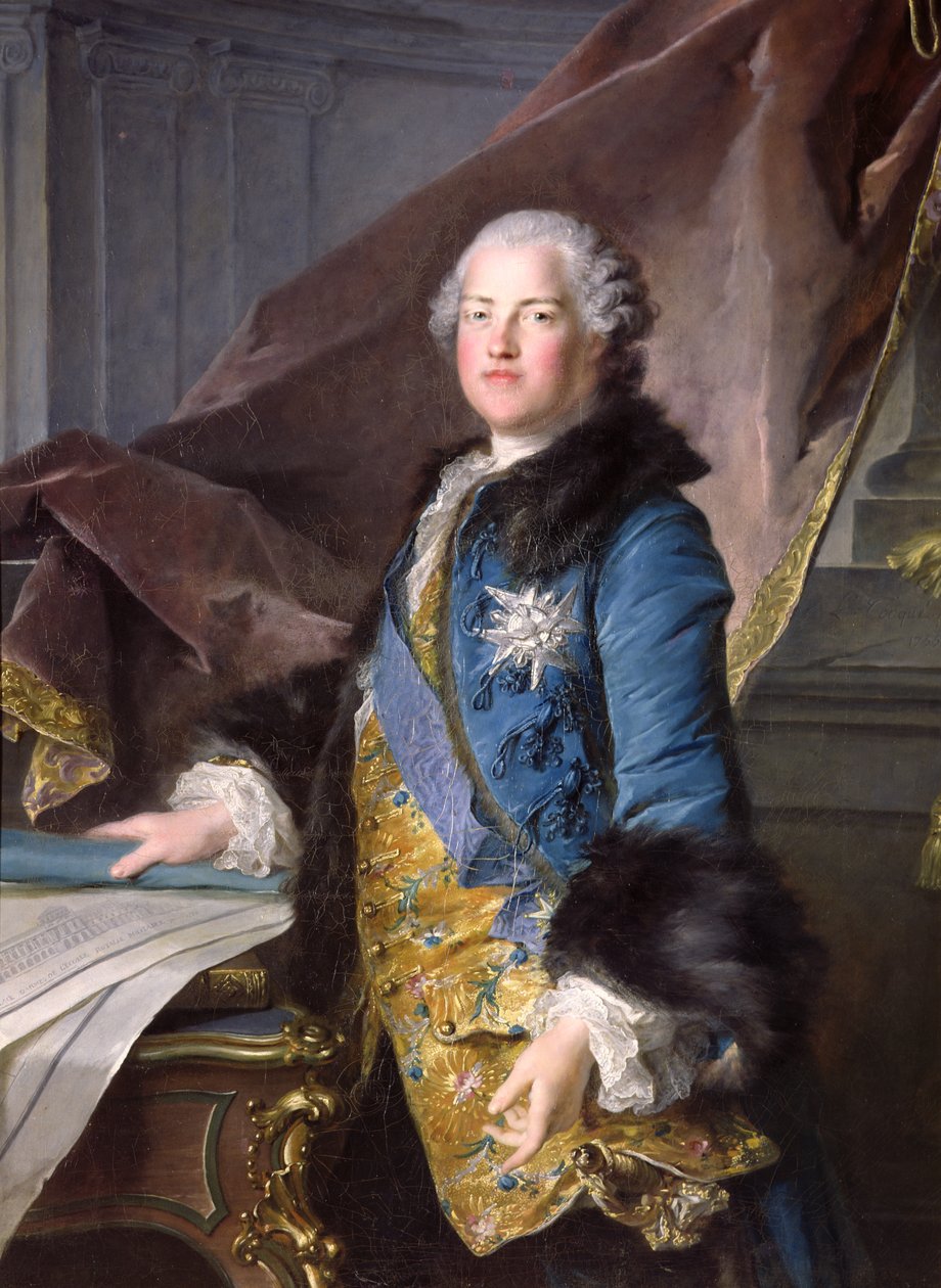 Abel Francois Poisson (1727-81) markýz de Marigny, 1755 od Louis Tocqué
