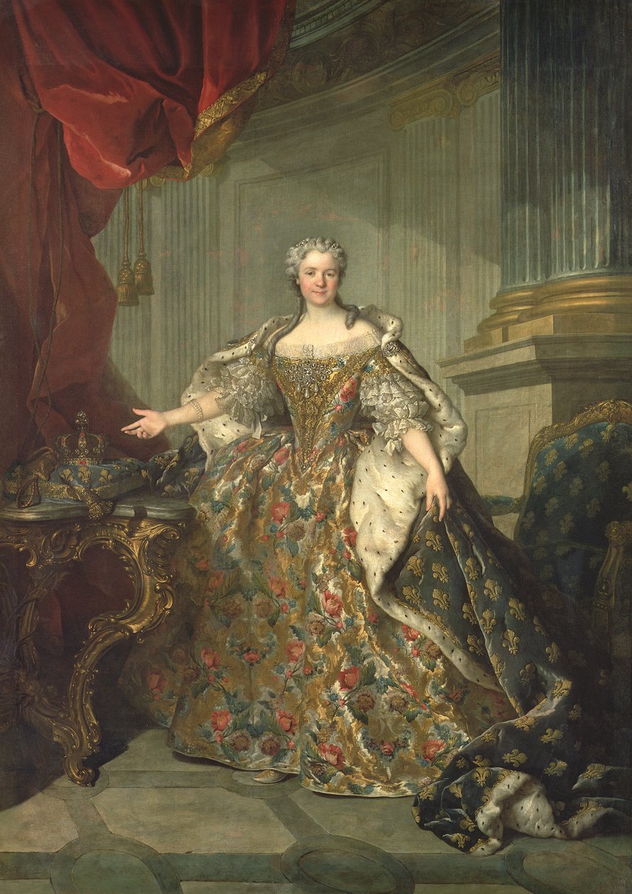 Portrét Marie Leczinské (1703-68) od Louis Tocqué