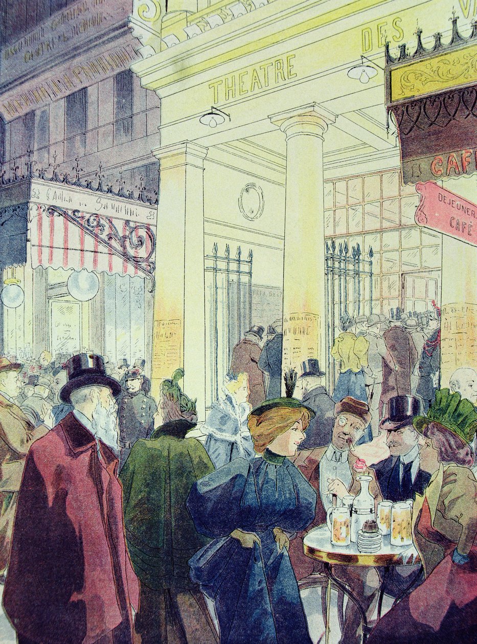 Divadlo des Varietes, Boulevard Montmartre, 1897 od Louis Malteste