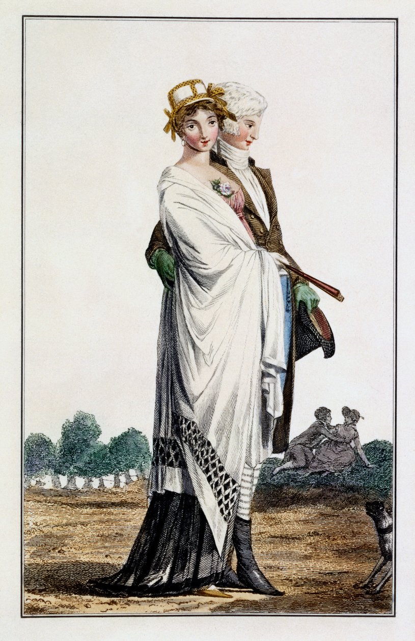 Dámské odpolední vycházkové šaty, 1789 od Louis Marie Lante