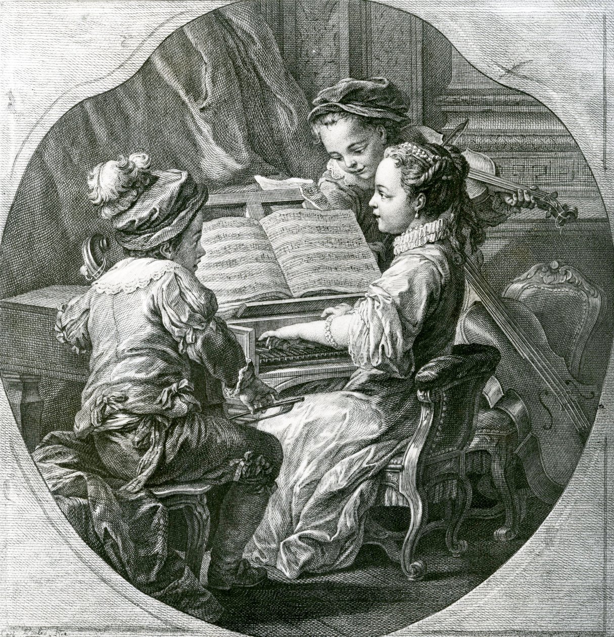 Alegorie hudby, La Musique, 1756 od Louis Michel van Loo