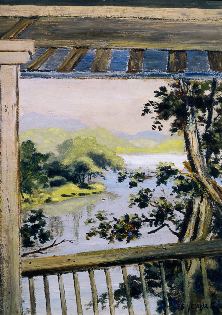 Balkon, Delaware Water Gap od Louis Michel Eilshemius