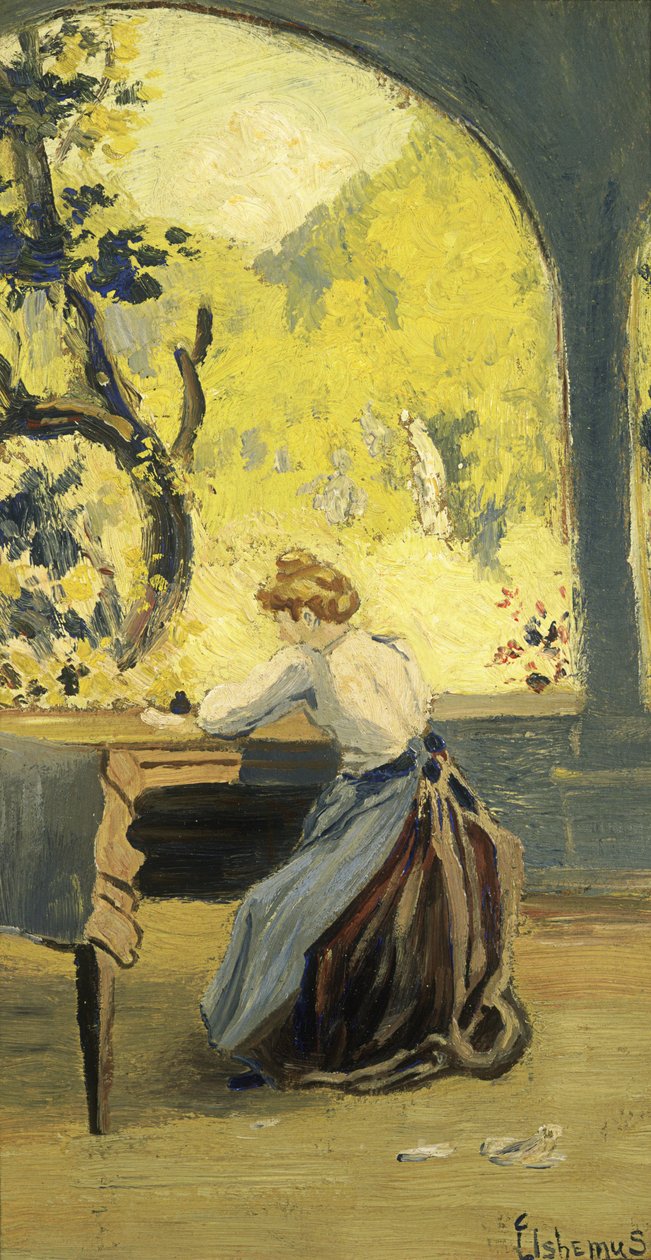 Veranda na jaře od Louis Michel Eilshemius