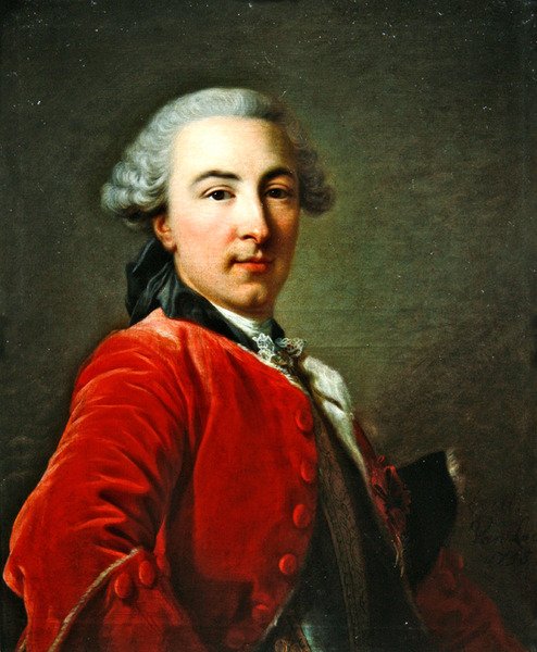 Portrét markýze Edouarda Jean de Luker, 1756 od Louis Michel van Loo