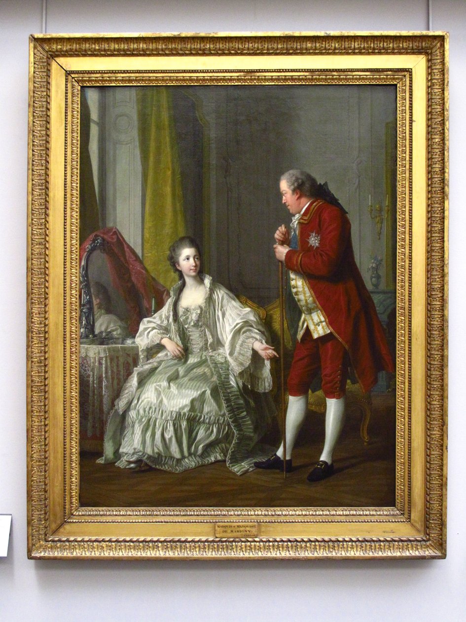 Markýz de Marigny a jeho žena od Louis Michel van Loo