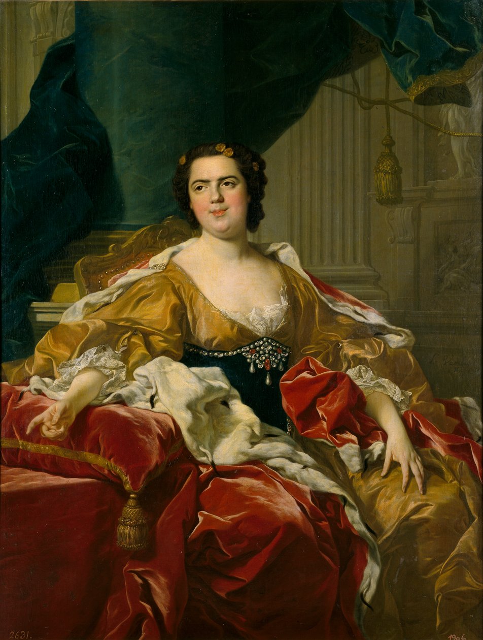 Luisa Isabel de Borbón, manželka Dona Felipe de Parma od Louis Michel van Loo