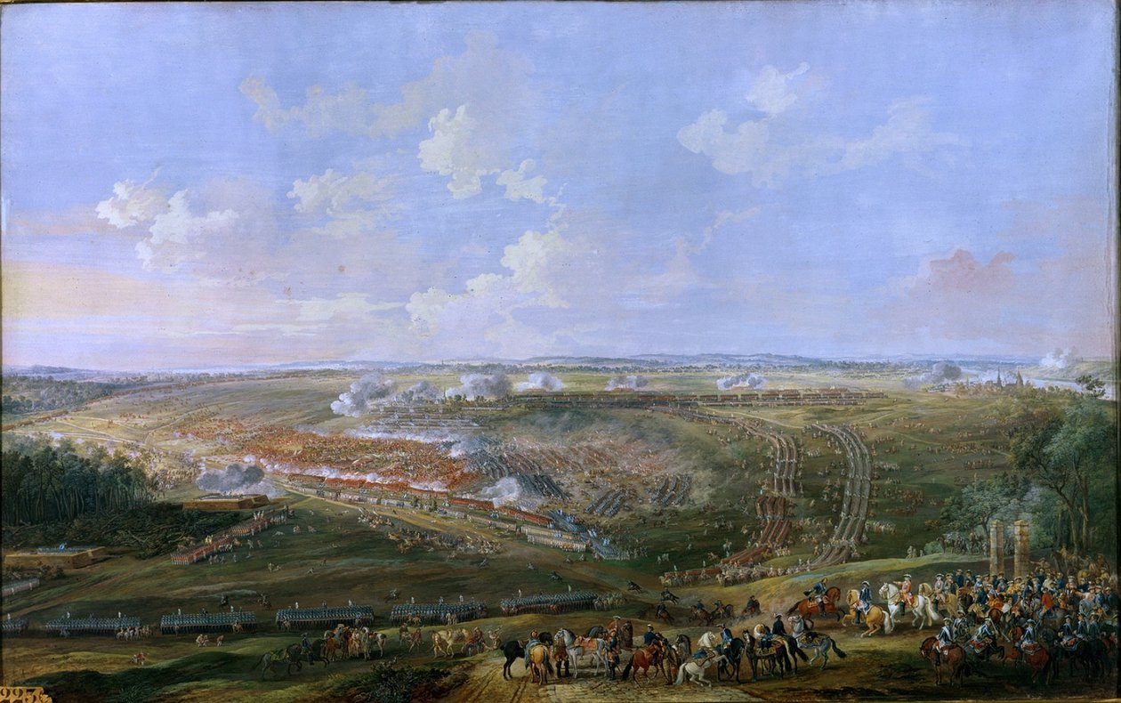 Bitva u Fontenoy, 11. května 1745 od Louis Nicolas van Blarenberghe