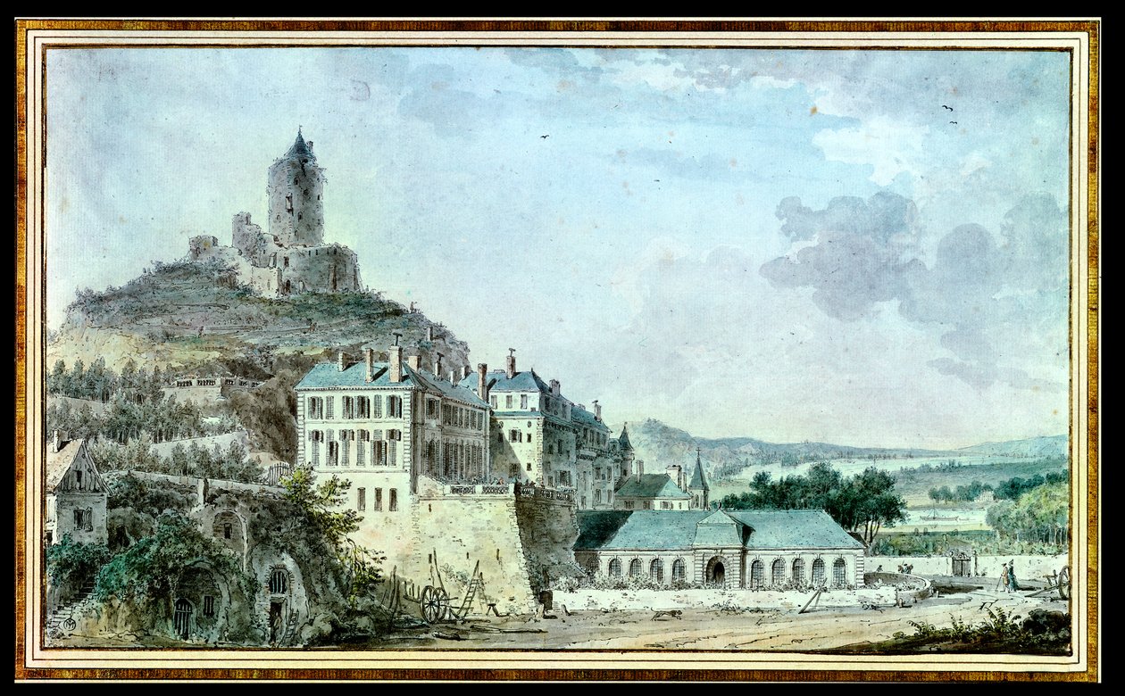 Zámek La Roche-Guyon od Louis Nicolas de Lespinasse