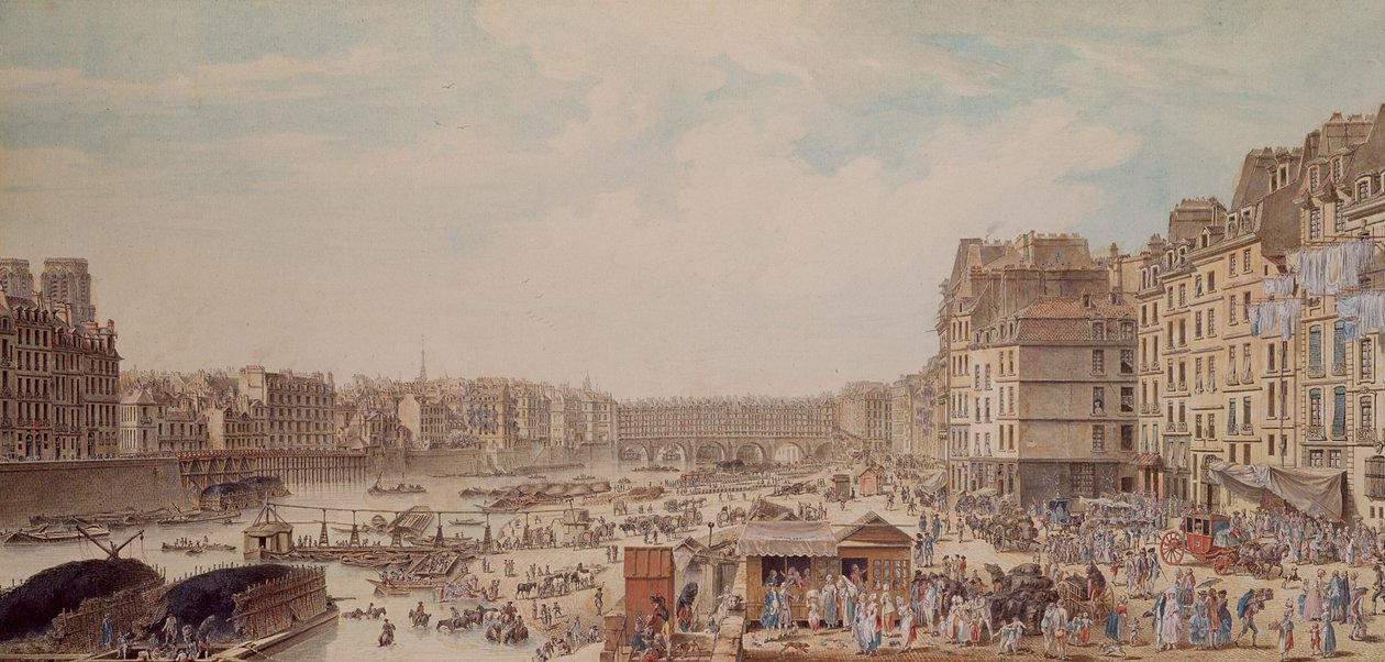 Port au Ble a Pont Notre-Dame, 1782 od Louis Nicolas de Lespinasse