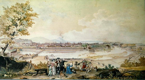 Návštěva Louise Philippe Josepha (1747-93) vévody z Orleans v Besanconu v roce 1780 (wc na papíře) od Louis Nicolas de Lespinasse